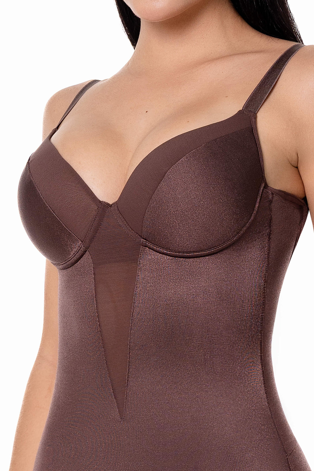 Body con copas moldeador media pierna zinnia