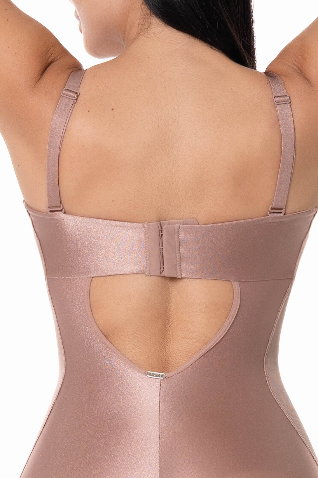 Body moldeador media pierna malva