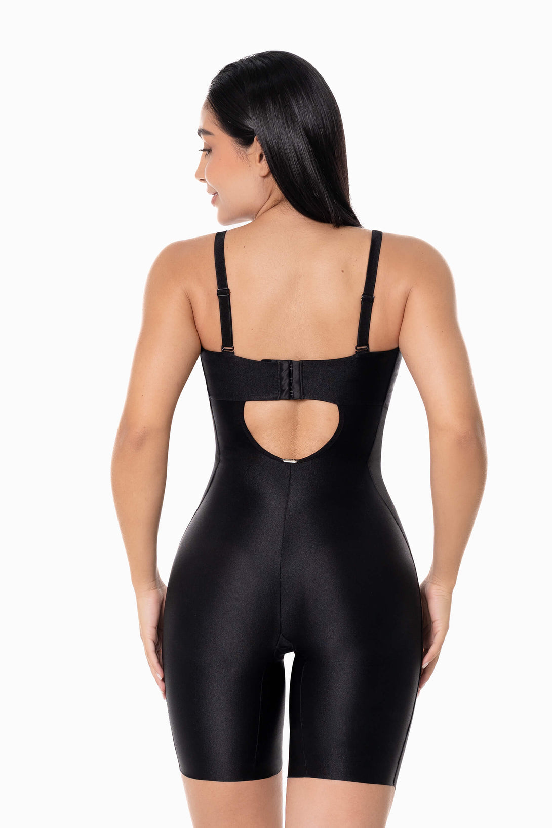 Body moldeador media pierna malva